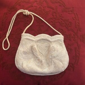 Chic Ivory Beaded bag/clutch